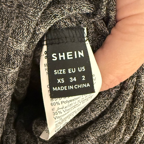 Gray Ribbed Women's Jumpsuit - Picture 6 of 7